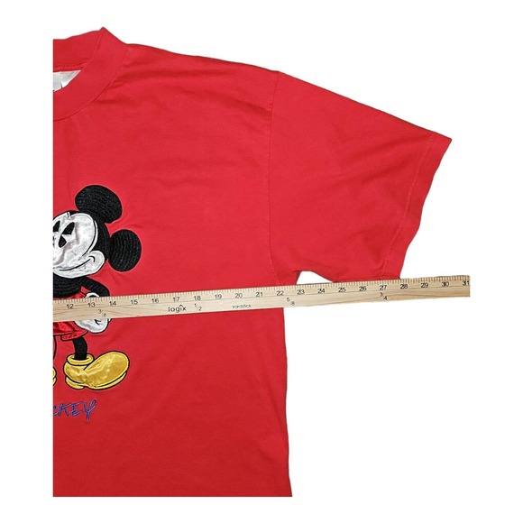 Vintage Mickey Mouse T-Shirt XL The Disney Store Embroidered Mickey Mouse - Picture 2 of 5